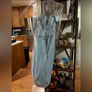 Light blue glitter dress